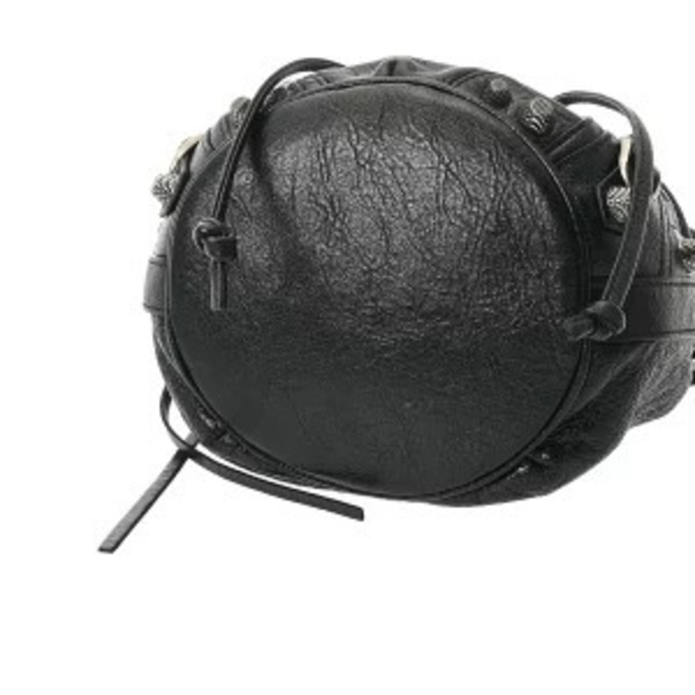 Balenciaga Le Cagoul Black Leather Handbag - Picture 5 of 9